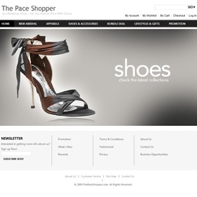 http://www.thepaceshopper.com/: Web Site Design and Development